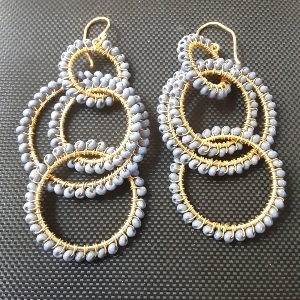 Four Loop Dangle Earrings - image 2